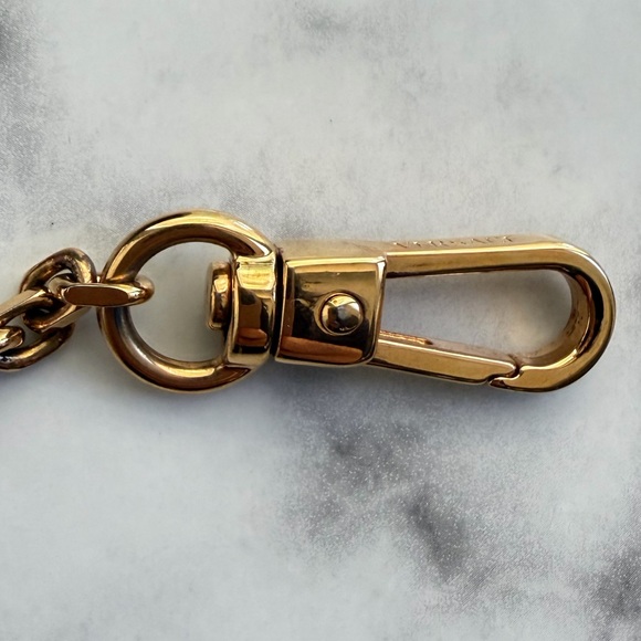 Versace La Medusa Fuchsia Leather Card Holder Wallet Keychain – Gold Medusa - Picture 13 of 13